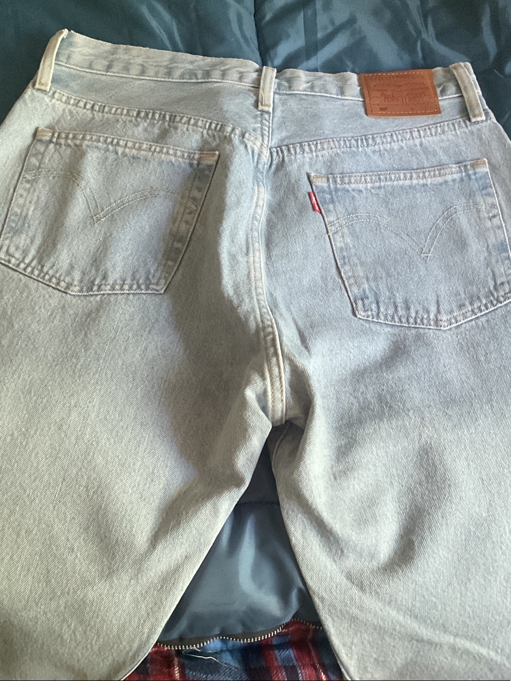 Levi's Pale Blue 501 Denim Jeans